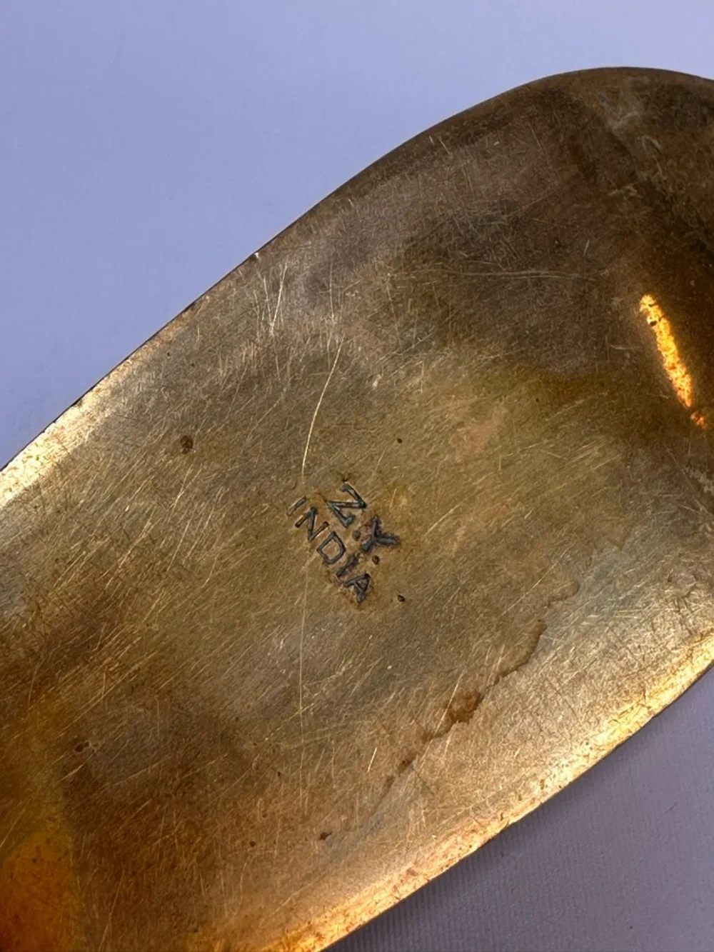 Vintage Engraved Brass Ashtray Shoe/Slipper Made in India Intricate Design